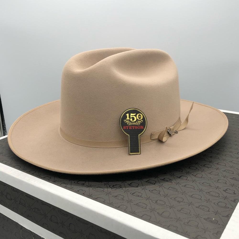 Stetson 6X Open Road Silverbelly size 7 3/8